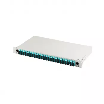 Panel de parcheo A-LAN DN-96422/3 24x SC dúplex OM3 gris