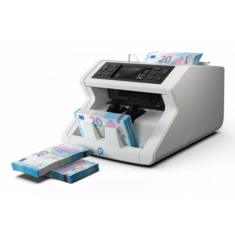 Contadora de billetes Safescan 2210 G2 blanca pantalla LCD AC 220-240V
