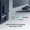 Adaptador PCIe Wi‑Fi 6 Bluetooth TP‑LINK Archer TX10E AX900 — tarjeta PCIe, AX900 Wi‑Fi 6, Bluetooth