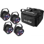 Set de luces LED PAR EUROLITE 4x LED PARty Spot (modelo 20000539) con bolsa blanda