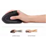Perixx PERIMICE-713 L, ratón vertical ergonómico para zurdos, Negro