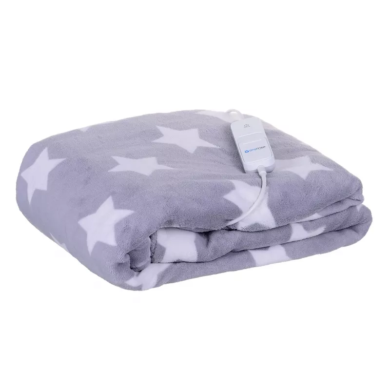 Manta eléctrica para cama ORO-MED ORO-BALNKET STAR, polar, 130×180 cm, 120 W, 3 niveles de calor, 230V