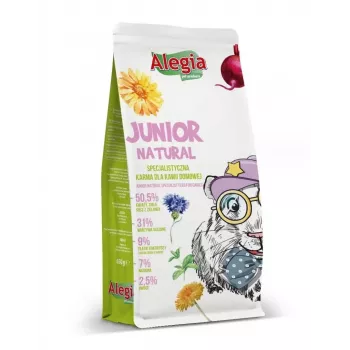ALEGIA Junior Natural - pienso para cobayas - 650 g