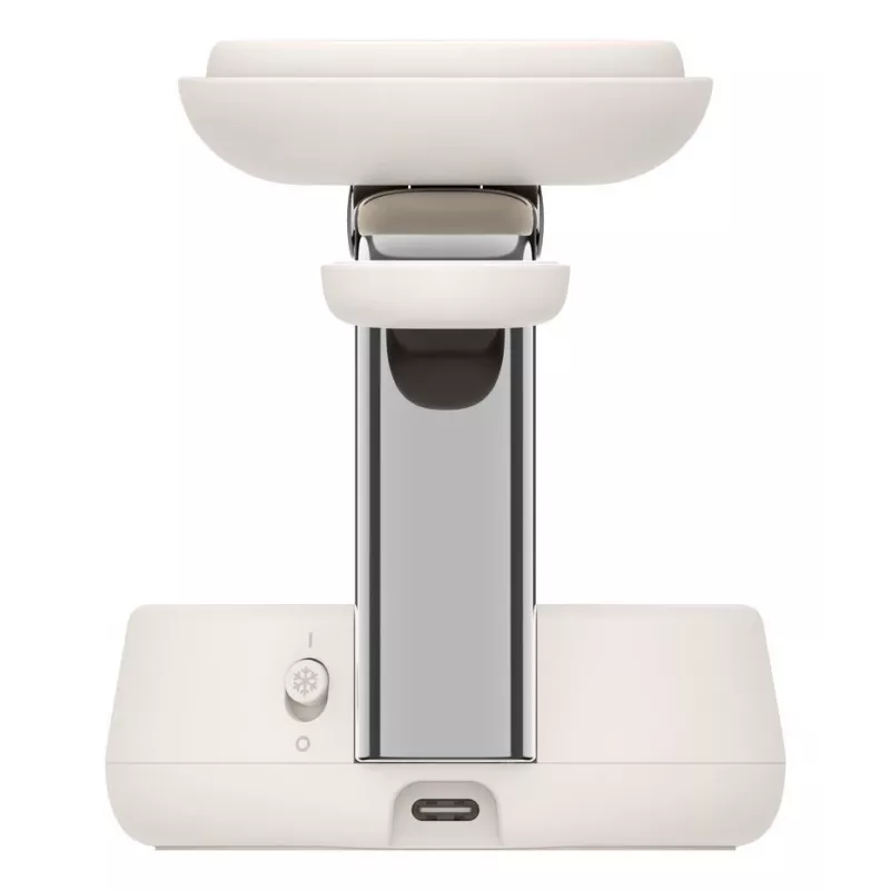 Cargador USB inalámbrico Belkin Qi2 WIZ040KQSD — 25 W, alimentación USB, cable de 1,5 m, blanco, para smartphone smartwatch auriculares monitor de actividad