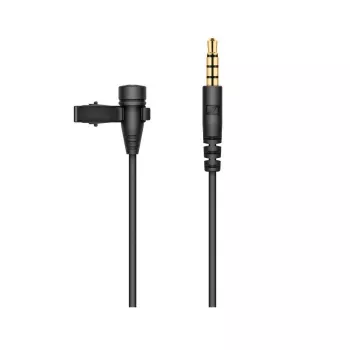 Micrófono de solapa Sennheiser XS LAV MOBILE, condensador de pinza, omnidireccional, cable de 2 m, 3,5 mm, 50–18000 Hz, 19 g, negro