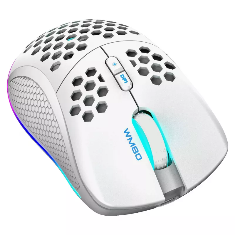 Ratón gaming Deltaco GAM-120-W RF inalámbrico USB Type-C