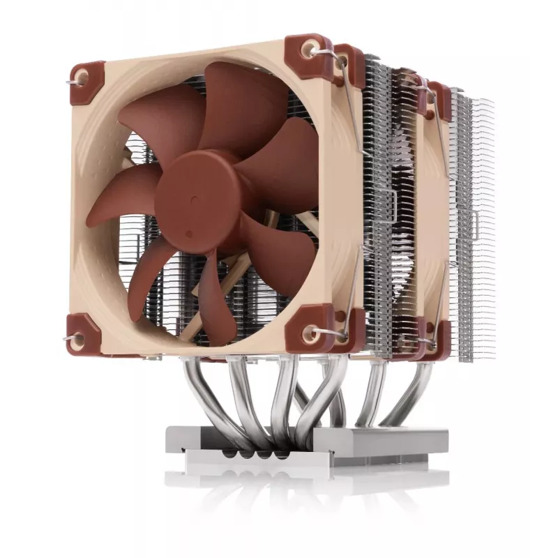 Ventilador de aire Noctua NH-D9 TR5-SP6 4U — ventilador de CPU de doble ventilador de 92 mm para sTR5, aletas de aluminio, base de cobre, 2500 rpm