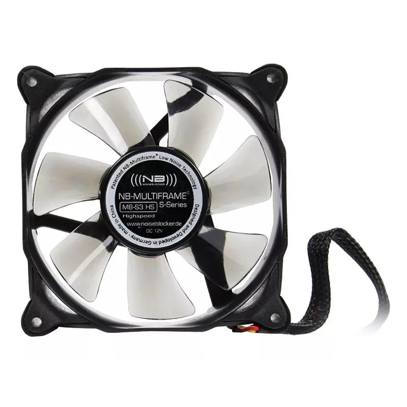 Ventilador de caja Noiseblocker Multiframe S-Serie M8-3 HS 80 mm