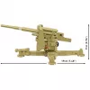 Maqueta de bloques de construcción Cobi 8,8-cm-Flak 18 – 232 piezas, escala 1:35