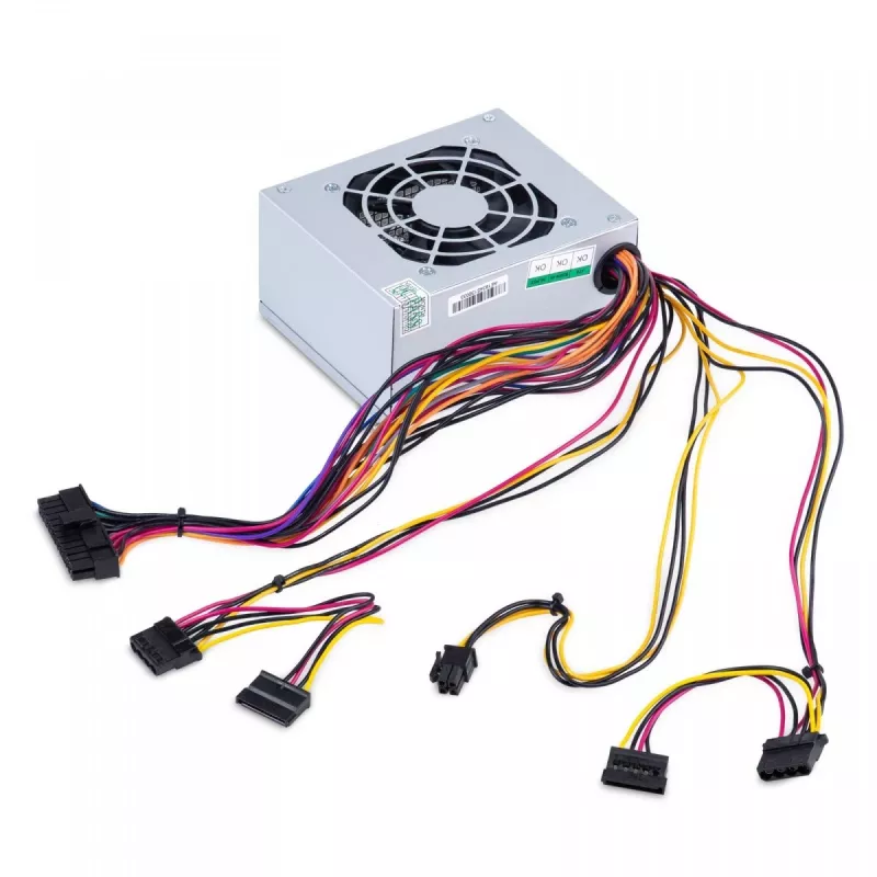 Fuente de alimentación SFX Akyga AK-S1-300 300 W, PFC pasivo, ventilador de 80 mm, negro