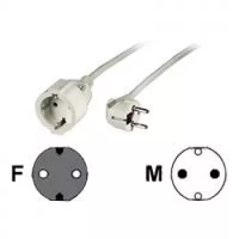 Hama 00047867 cable alargador 10 m 1 salida AC blanco