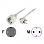 Hama 00047867 cable alargador 10 m 1 salida AC blanco