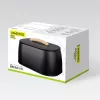 Panera de pan Maestro MR-1675-Negro, recipiente para guardar pan negro