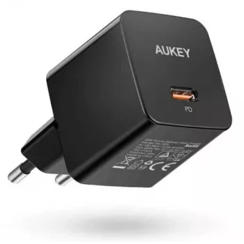 Cargador de pared Aukey PA-Y20S 20W USB-C Power Delivery, compacto, una conexión