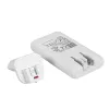 Akyga AK-CH-31 cargador USB GaN plano 65 W, USB-C PD + USB-A, blanco