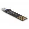 Convertidor combo DeLOCK para M.2 NVMe PCIe o SSD SATA USB 3.2 Gen 2 negro