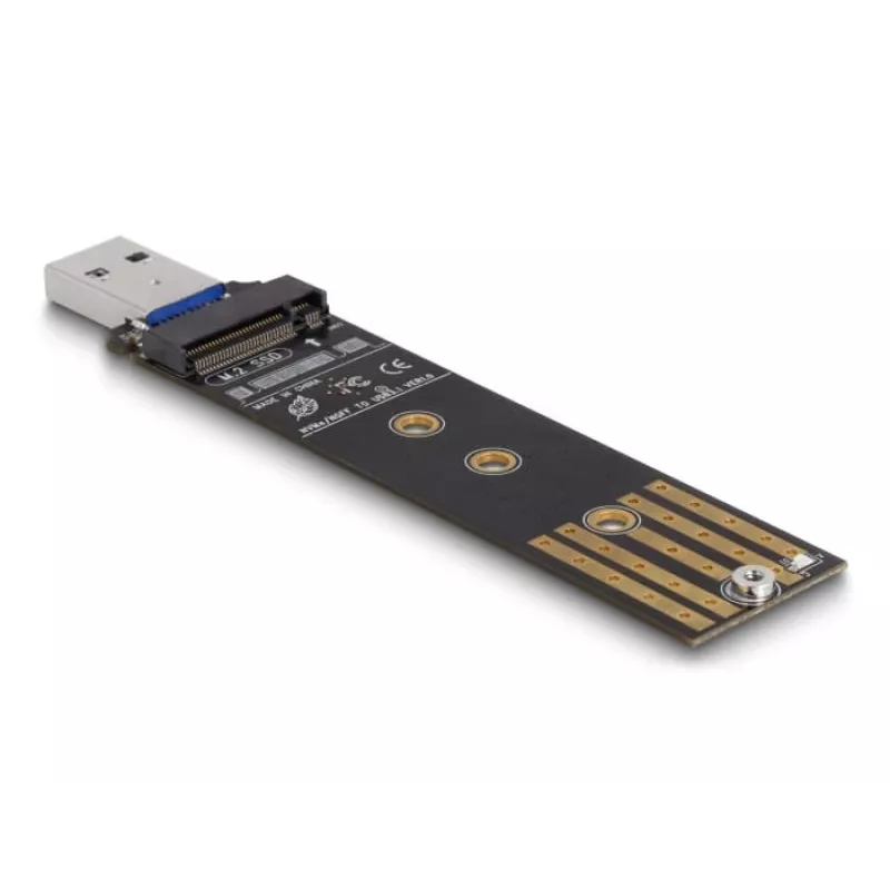 Convertidor combo DeLOCK para M.2 NVMe PCIe o SSD SATA USB 3.2 Gen 2 negro