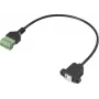 Renkforce Cable adaptador USB 2.0 [1x conector hembra 2.0 B - 1x conexión por bornes] RF-6443972 30 cm (RF-6443972)
