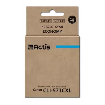 Tinta Actis KC-571C (sustituto de Canon CLI-571C; estándar; 12 ml; cian)