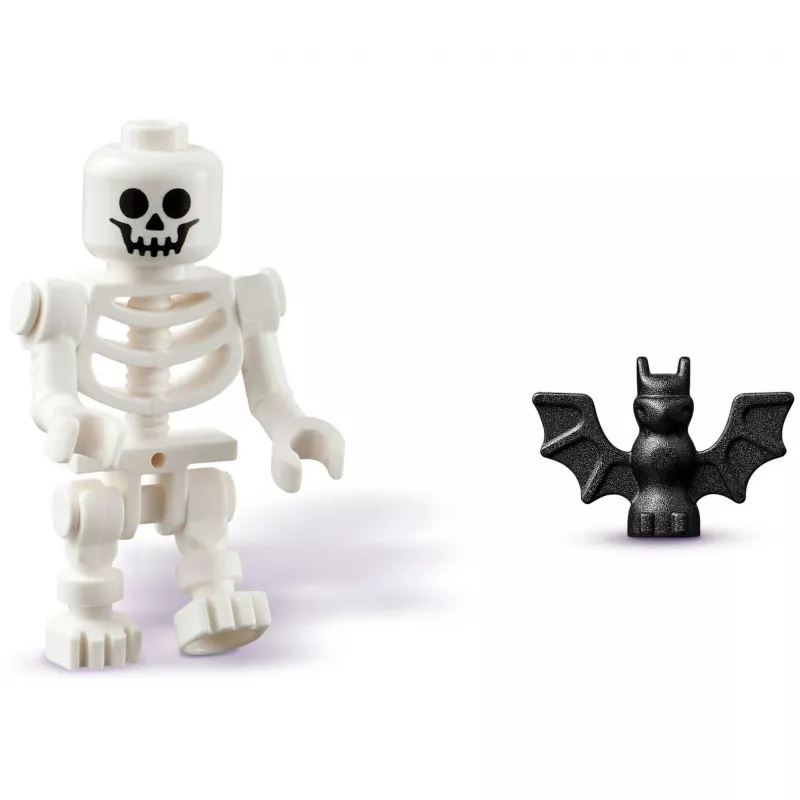 Set de construcción LEGO Iconic Halloween Barn 40721, 205 piezas, 1 minifigura, 140×170×60 mm