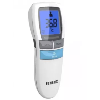 Termómetro infrarrojo sin contacto HoMedics TE-200-EEU — medición rápida y sin contacto para adultos y niños