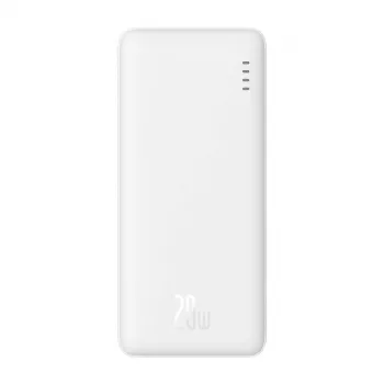 Batería externa Baseus Airpow polímero de litio 10000 mAh 20 W blanca