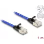 Cable de red DeLOCK RJ45 plano Cat.6A 1m azul