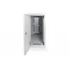 Digitus Caja de ordenador con puerta de cristal, con ruedas, con cerradura, con ranuras de ventilación