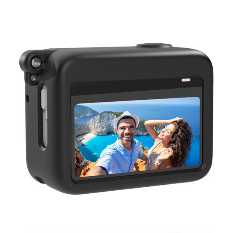 Funda de silicona para el estuche de carga de la Insta360 GO 3 de Puluz (negra) - funda protectora para el estuche de carga
