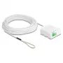 Caja de conexión de fibra óptica DELOCK 2 x SC/APC simplex con set de cable drop G.657.A1 de 30 m