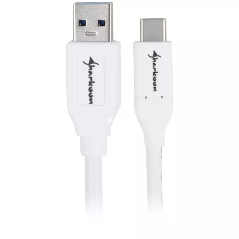 Cable USB 3.2 Gen 2, USB-A macho > USB-C macho (blanco, 1 metro)