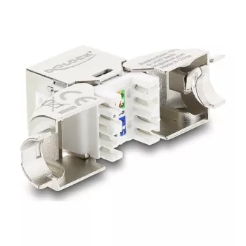 Módulo Keystone RJ45 conector hembra Cat.6A DELOCK 90798 — conexión LSA