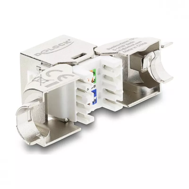 Módulo Keystone RJ45 conector hembra Cat.6A DELOCK 90798 — conexión LSA