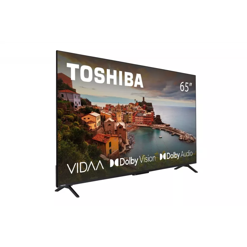 TV Toshiba 65UV2463DG 65 inch (165,1 cm) 4K Ultra HD DLED Smart TV, 3840×2160, VIDAA, Wi‑Fi, 300 cd/m², negro
