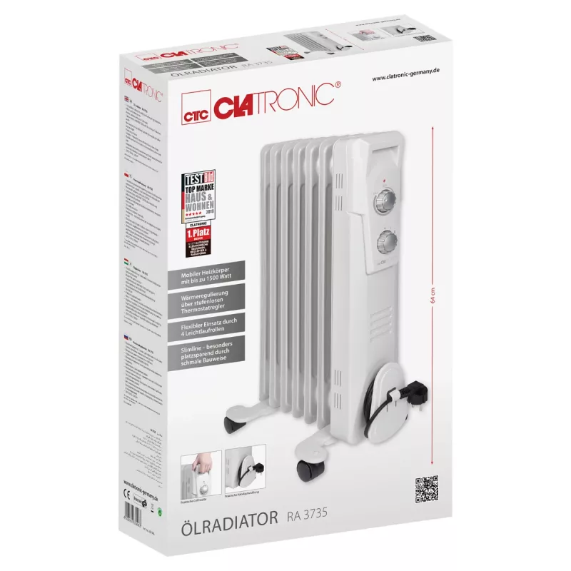 Radiador de aceite Clatronic RA 3735