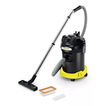 Aspirador en seco Karcher AD 4 Premium — 17 l, 600 W, sin bolsa, manguera metálica, tubo cromado
