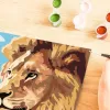 CreArt - León con cría, pintura
