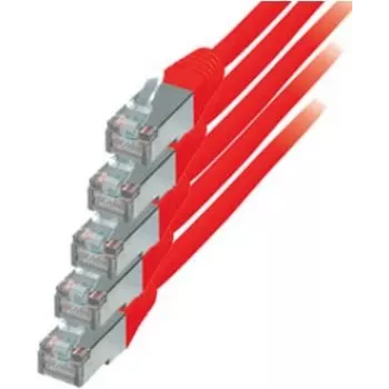Cable de red S/CONN rojo Cat6 S/FTP 0,5m