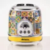 Ariete 155 Tostadora Positano, 810 W, 2 rebanadas, 6 niveles de tostado, bandeja recogemigas, función de descongelación, expulsión automática, sin pinzas