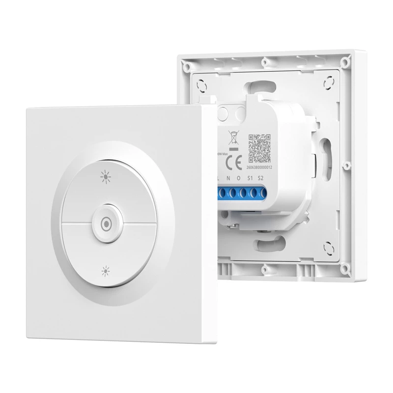 Interruptor/regulador de pared inteligente Sonoff MINI-ZBDIM-E ZigBee – regulador y módulo de encendido/apagado compacto para empotrar