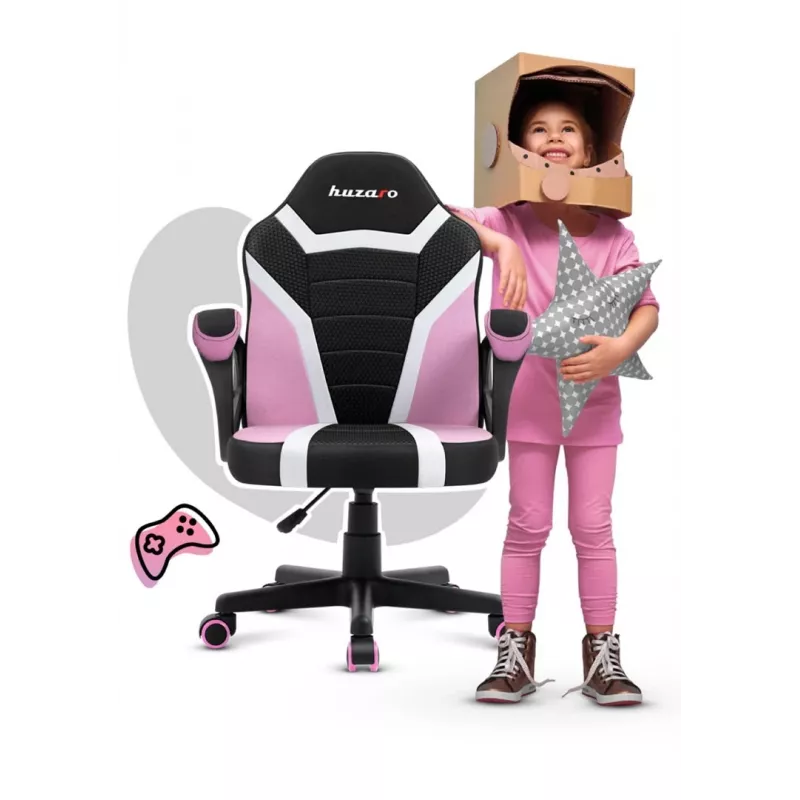 Silla gaming para niños Huzaro Ranger 1.0 rosa Mesh