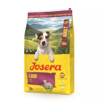 Pienso seco para perros JOSERA Mini Adult Lamb 900 g — raza pequeña, receta de cordero