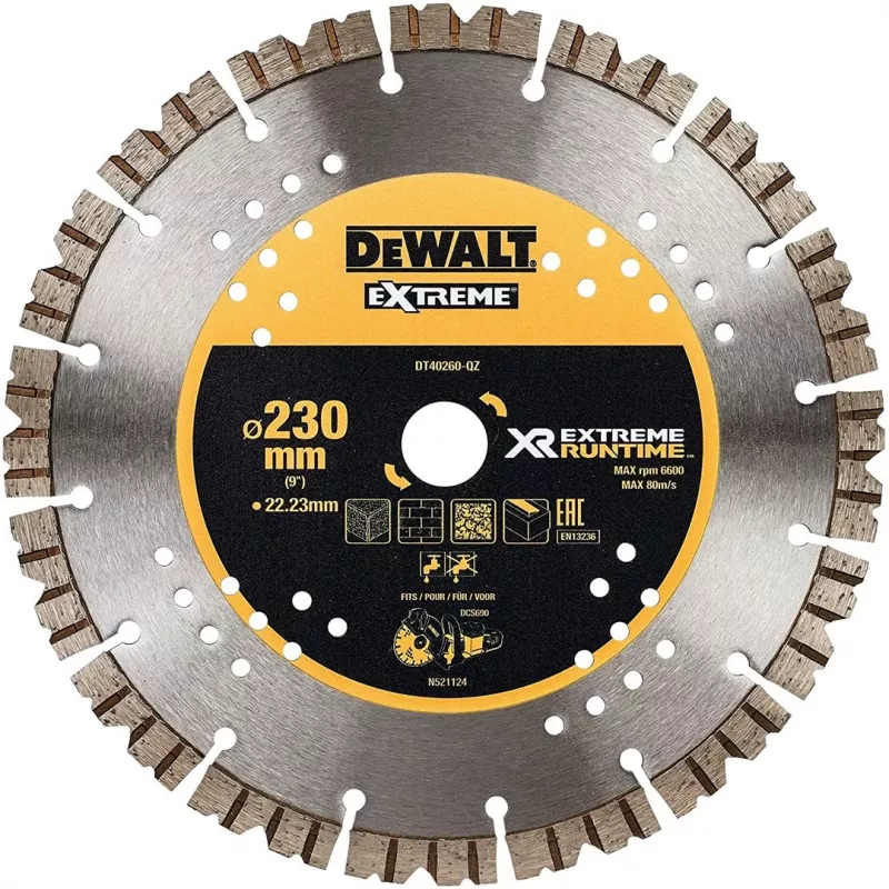 Disco de corte accesorio para amoladora angular DeWALT DT40260-QZ