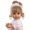Muñeca bebé Llorens Elena Ballerina altura 35 mm tela y vinilo beige rosa blanco recomendada a partir de 3+