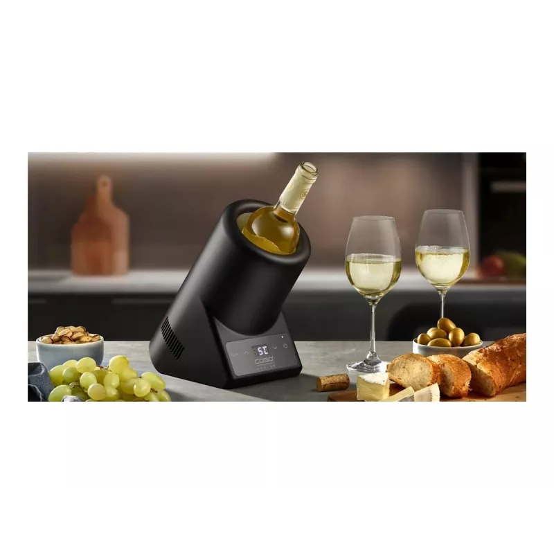 Vinoteca Caso VinoCase Negro 615 – almacenamiento compacto de vino refrigerado, de pie