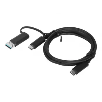 Cable USB Lenovo 4X90U90618 USB 3.2 Gen 1 (3.1 Gen 1) 1 m USB A/USB C USB C Negro