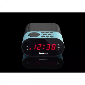 Radio reloj Lenco CR-07 negro azul