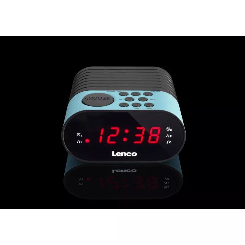 Radio reloj Lenco CR-07 negro azul