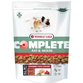 Pienso seco para ratas VERSELE-LAGA Rat Complete 500 g — alimentación equilibrada para ratas adultas, 15 % proteína, 6 % grasa