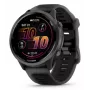Smartwatch GARMIN Forerunner 570 — Caja de aluminio gris pizarra de 47 mm, correa de silicona negra translúcida